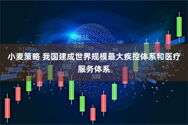 小麦策略 我国建成世界规模最大疾控体系和医疗服务体系