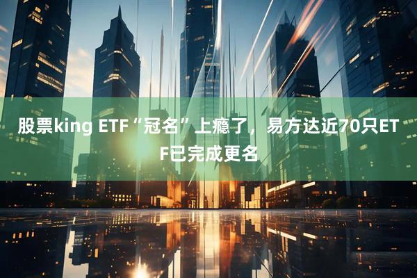股票king ETF“冠名”上瘾了，易方达近70只ETF已完成更名
